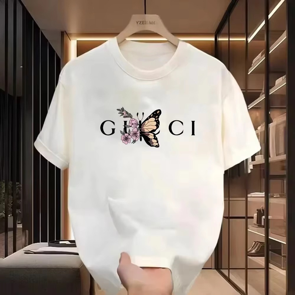 Streetwear Brand With Flowers - 夏の漫画の花柄Tシャツ メンズ レディース コットンTシャツ 半袖 高級ブランドTシャツ