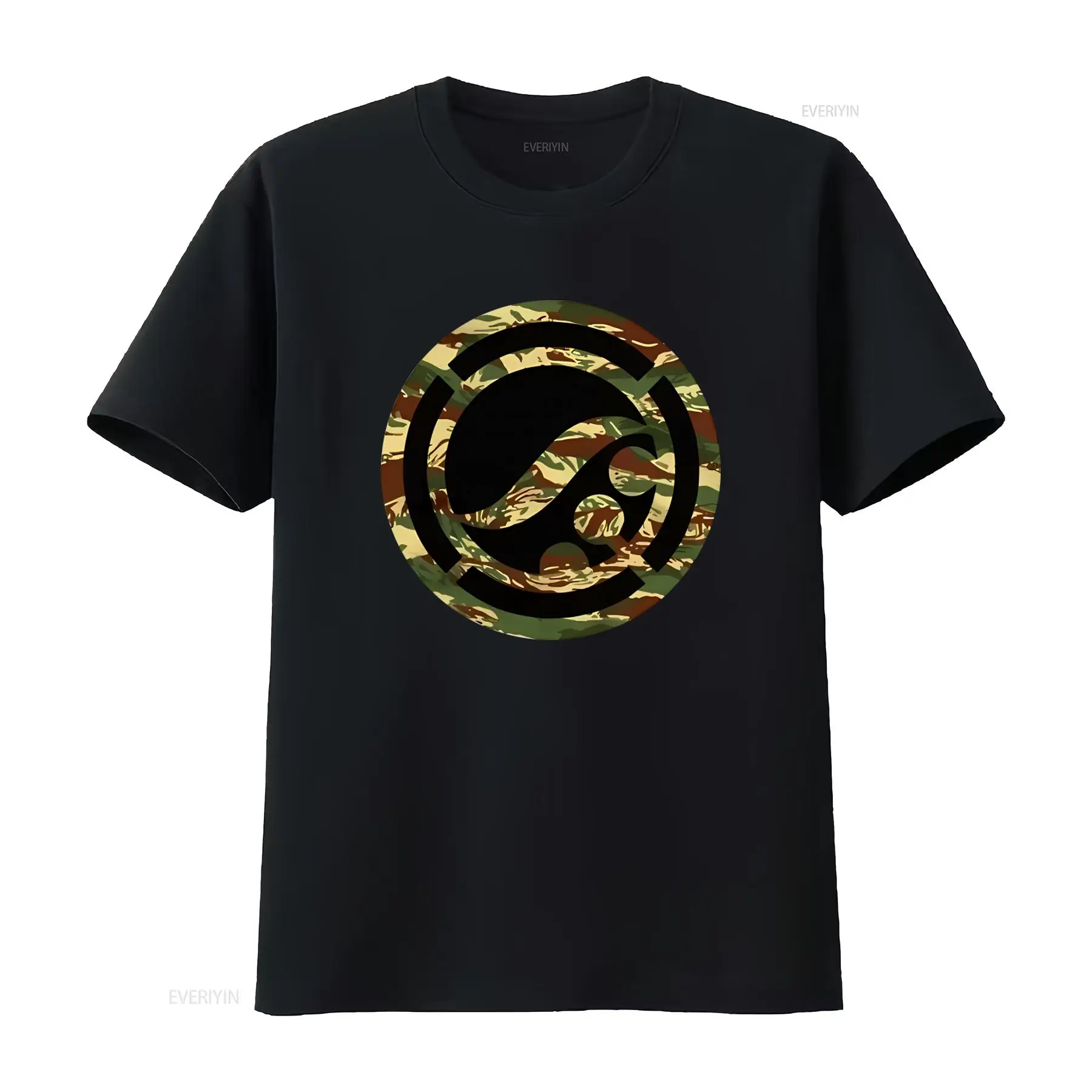 Streetwear Brand Logo Design - Shoyoroll OG ロゴ迷彩デザイン T シャツ真新しいファッションストリートウェアヴィンテージウォッシュトップ日常着用スタイリッシュ