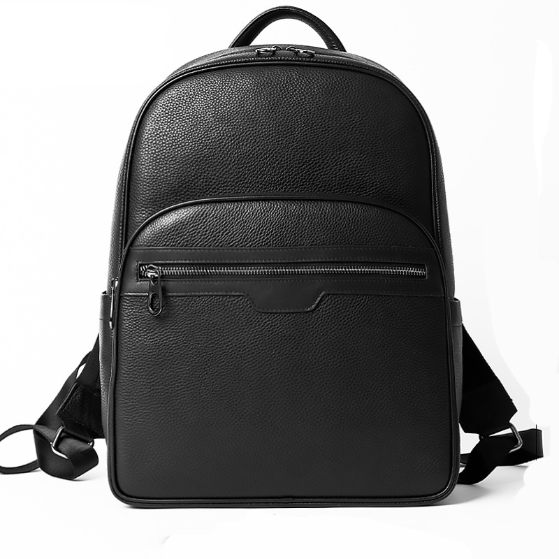 Streetwear Brand Backpack - 男性用本革バックパック,本物の天然皮革の学生用バックパック,男の子用の豪華なラップトップバッグ,新しいブランドのファッション