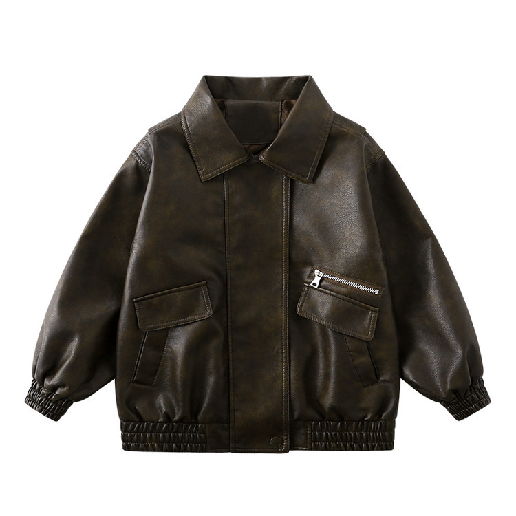男の子ダークグリーン防水防風コート 2-12Y 子供ブラック - Streetwear Brand Logo Design のレビューと価格