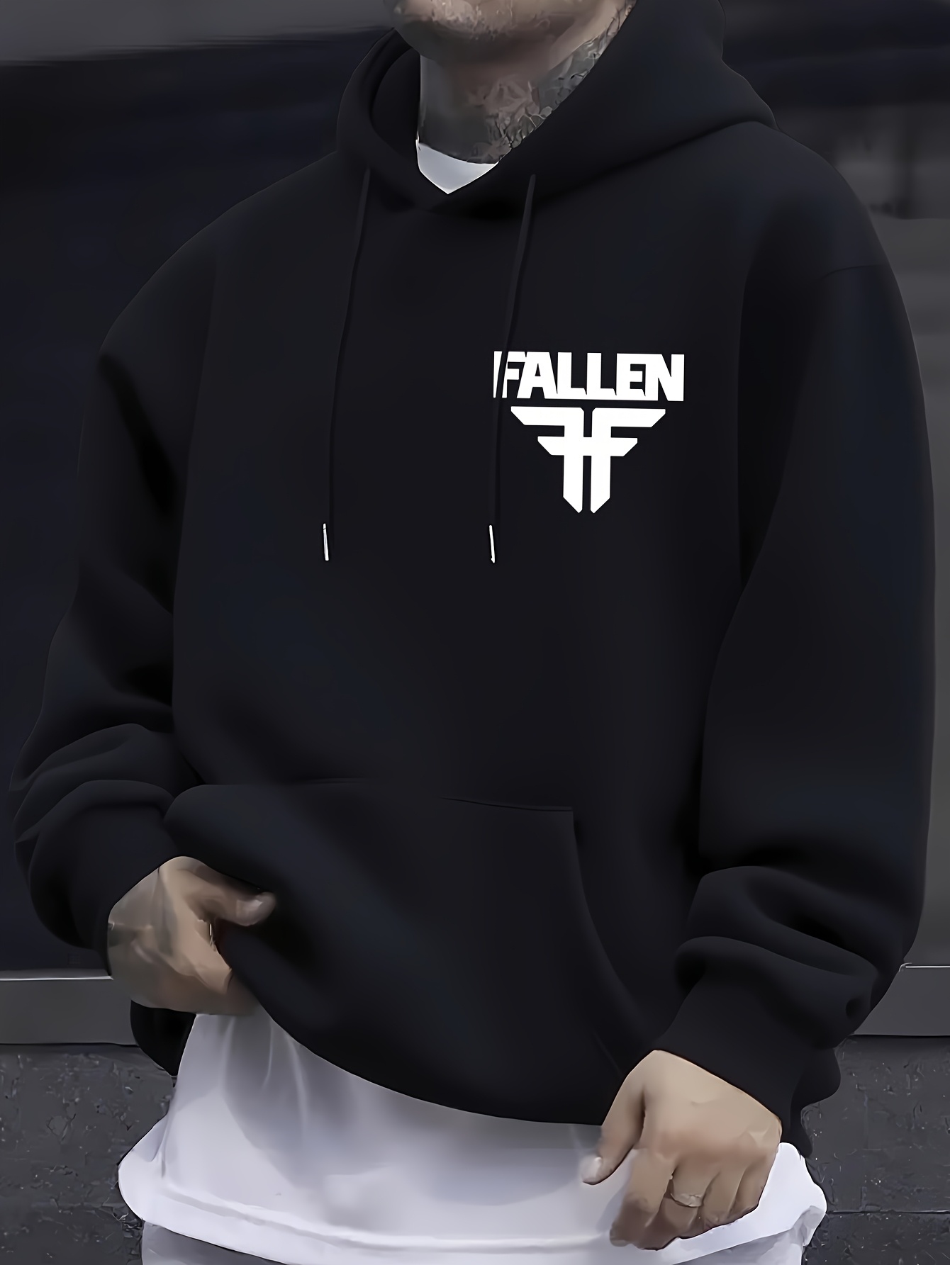 スケートスタイル FALLEN パーカー メンズ スケートブ - Streetwear Brand Logo Design のレビューと価格