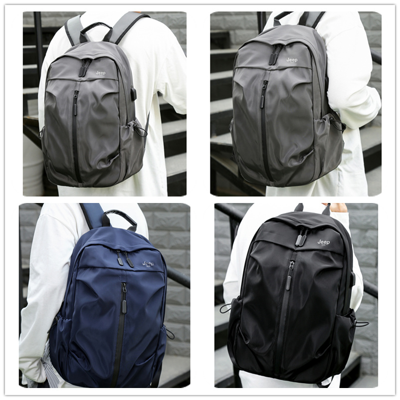 Jeep-男性と女性のための大容量のバックパック,15.6イ - Streetwear Brand Backpack のレビューと価格