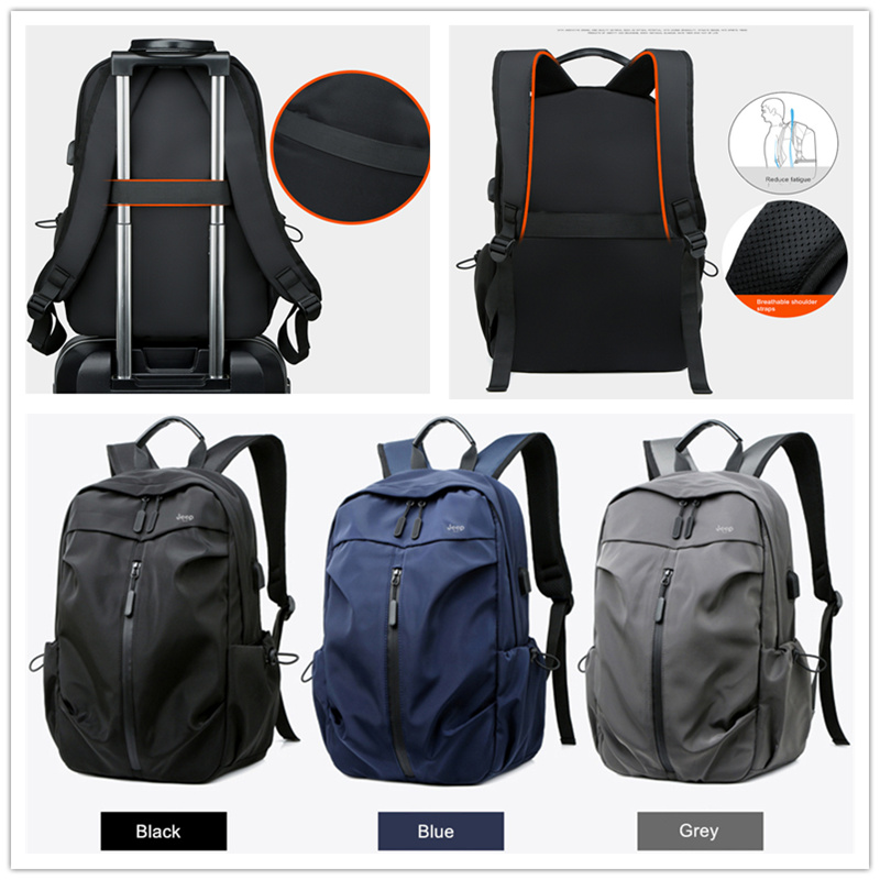 Jeep-男性と女性のための大容量のバックパック,15.6イ - Streetwear Brand Backpack のレビューと価格