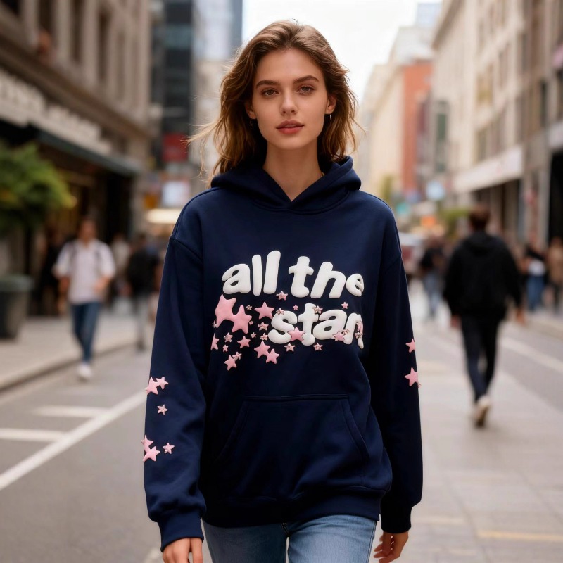 新作レターフォームプリントダイヤモンド装飾スウェットシャツ　 - Streetwear Brand Drops のレビューと価格