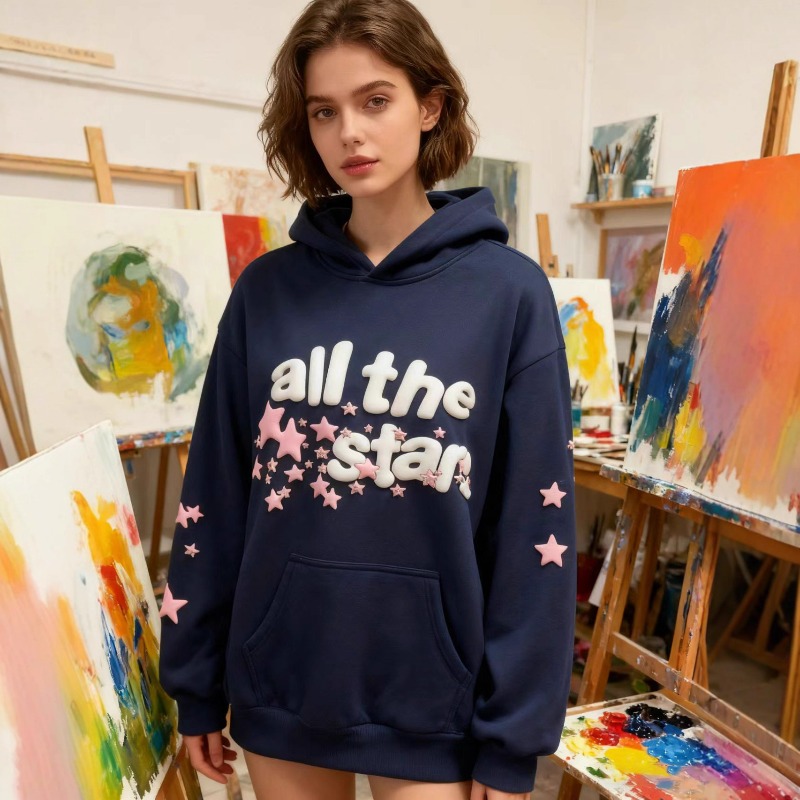 新作レターフォームプリントダイヤモンド装飾スウェットシャツ　 - Streetwear Brand Drops のレビューと価格