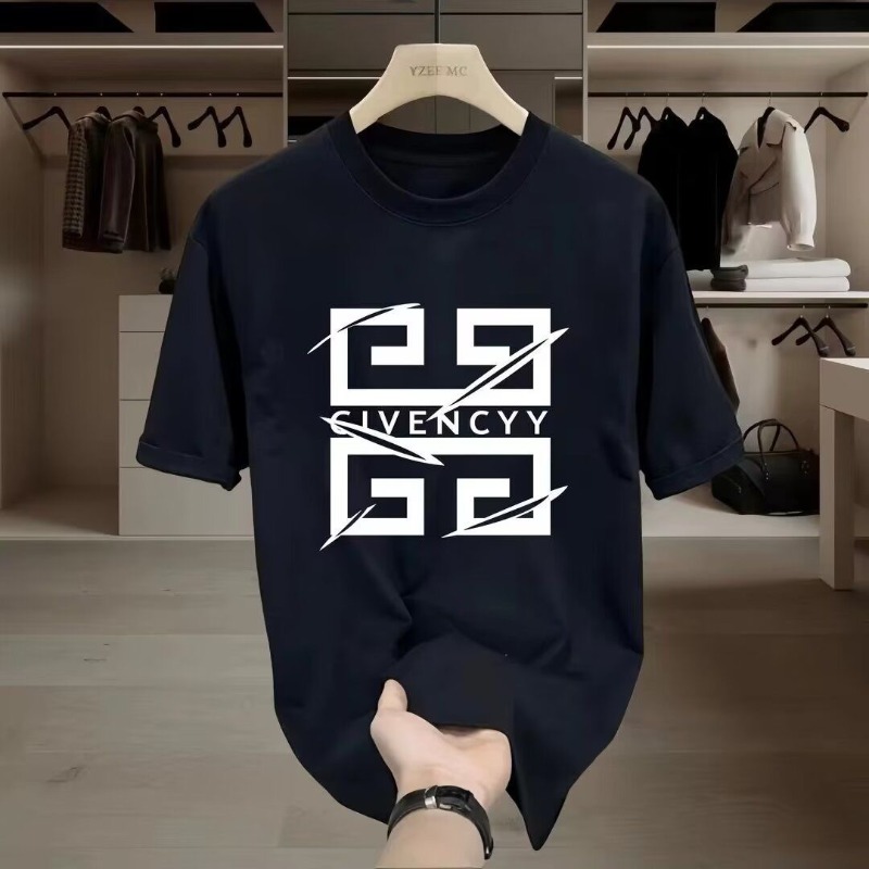 2026 メンズ GIVENCY ブランドロゴプリント Tシ - Streetwear Brand Logo Design のレビューと価格