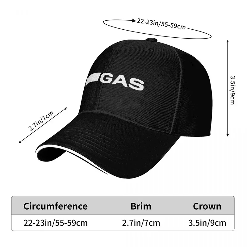 新しいGASブランドロゴ入りブラックベースボールキャップ、ホ - Streetwear Brand Logo Design のレビューと価格